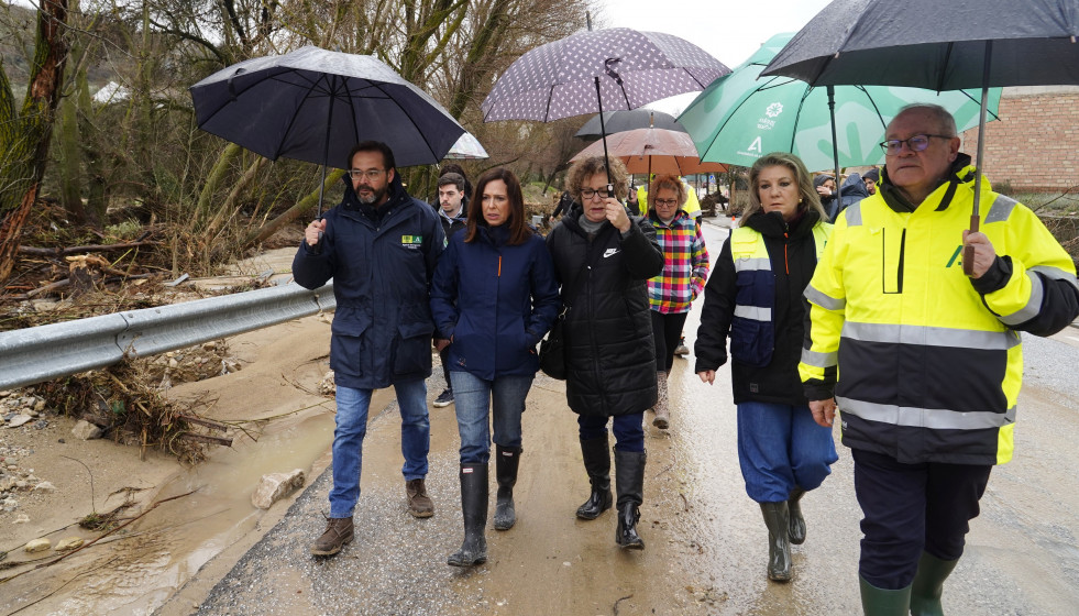 Visita de la consejera de Fomento, Rocío Díaz, a Benalúa de las Villas (Granada)