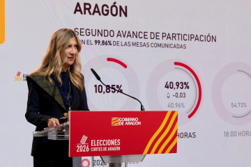 La vicepresidenta del Gobierno de Aragón, Mar Vaquero.