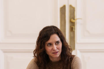 La presidenta de la Comunidad de Madrid, Isabel Díaz Ayuso, se reúne con los representantes de las organizaciones profesionales agrarias ASAJA Madrid, UGAMA, AGIM-COAG, UPA Madrid y UCAM, a 29 de en