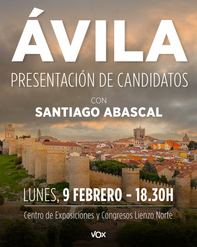 Cartel de la presentación de candidatos