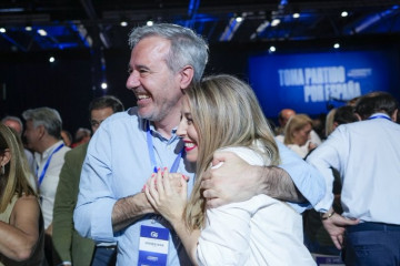 María Guardiola con Jorge Azcón, en una imagen de archivo