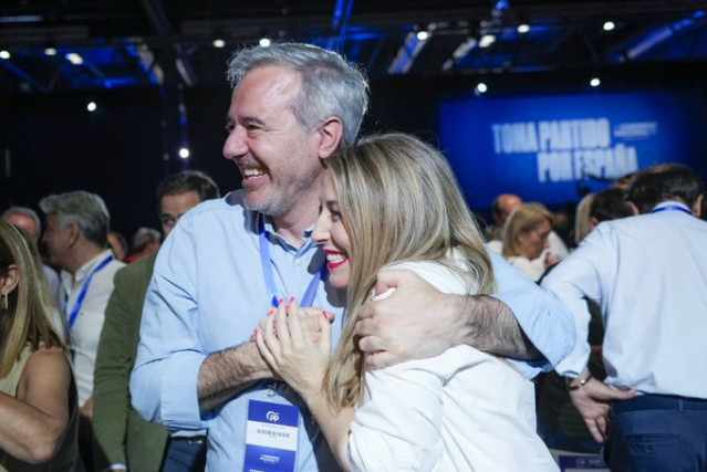 María Guardiola con Jorge Azcón, en una imagen de archivo