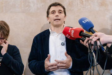El secretario de Estado de la Seguridad Social y Pensiones, Borja Suárez, durante una rueda de prensa, en el Ministerio de Trabajo y Economía Social, a 9 de febrero de 2026, en Madrid (España). Su�