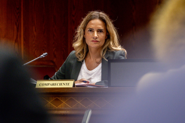 La secretaria de Estado para Iberoamérica, Susana Sumelzo, comparece ante la Comisión de Investigación del ‘caso Koldo’, en el Senado, a 9 de febrero de 2026, en Madrid (España).