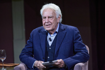 El expresidente del Gobierno Felipe González durante los Desayunos del Ateneo, a 10 de febrero de 2026, en Madrid (España).