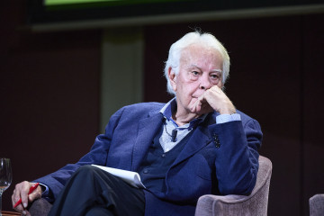 El expresidente del Gobierno Felipe González durante los Desayunos del Ateneo, a 10 de febrero de 2026, en Madrid (España).