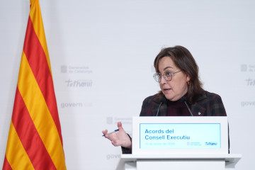 La portavoz del Govern, Sílvia Paneque, durante una rueda de prensa tras el Consell Executiu del Govern de Catalunya, a 10 de febrero de 2026, en Barcelona, Cataluña (España).
