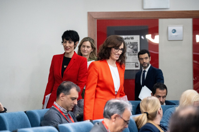 La vicepresidenta del Gobierno  Sara Aagesen , la  y portavoz del Gobierno, Elma Saiz , la ministra de Sanidad, Mónica García , y el ministro de Derechos Sociales, Consumo y Agenda 2030, Pablo Bustinduy.