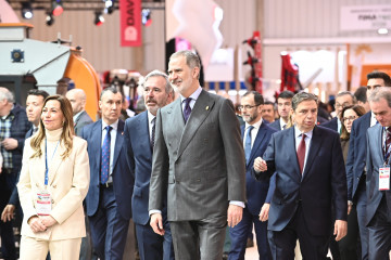 El Rey Felipe VI durante la inauguración de la 44ª edición de la Feria Internacional de la Maquinaria Agrícola (FIMA), en la Feria de Zaragoza, a 10 de febrero de 2026, en Zaragoza, Aragón (Espa�