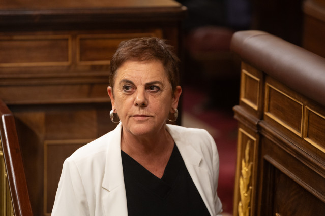 Archivo - La portavoz de EH Bildu en el Congreso, Mertxe Aizpurua, durante una sesión plenaria, en el Congreso