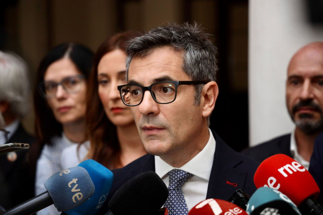 Archivo - El ministro de la Presidencia, Relaciones con las Cortes y Memoria Democrática, Félix Bolaños, en Málaga