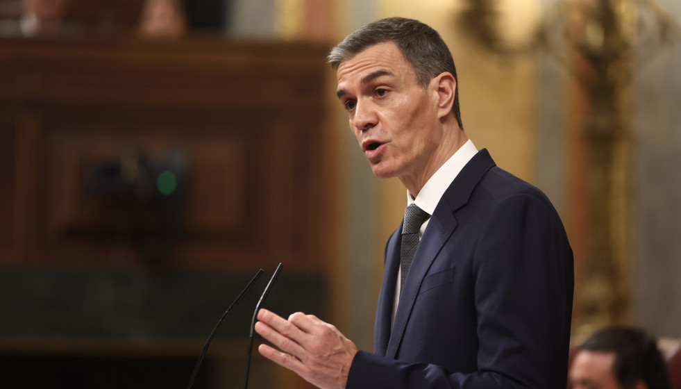 El presidente del Gobierno, Pedro Sánchez, en en el Congreso de los Diputados, a 11 de febrero de 2026, en Madrid (España).