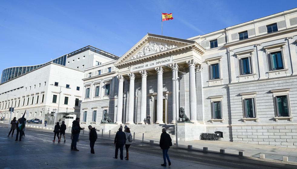 Archivo - Vista de la fachada del Congreso