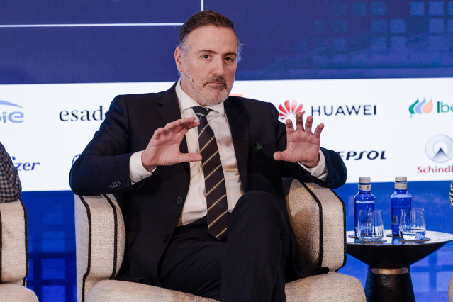 Archivo - El CEO de Aedas Home, David Martínez, interviene durante el foro 'Generación de Oportunidades', en el Hotel Rosewood Villa Magna, a 2 de abril de 2025, en Madrid