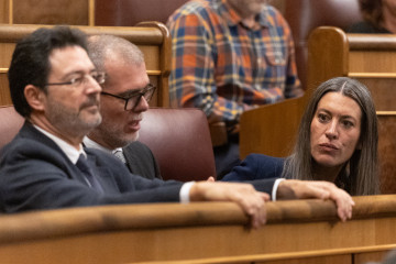 La portavoz de Junts en el Congreso, Miriam Nogueras, durante un Pleno en la Cámara Baja