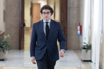 Archivo - El diputado de VOX José María Figaredo a su llegada a la Junta de Portavoces en el Congreso de los Diputados. Archivo..