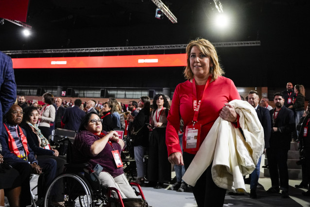Archivo - La ex Presidenta de la Junta de Andalucía, Susana Díaz, durante la inauguración del 41º Congreso Federal del PSOE en el Palacio de Congresos y Exposiciones, a 30 de noviembre de 2024 en Sevilla. (Foto de archivo).