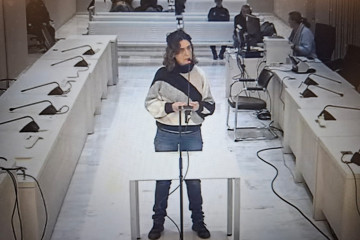 Archivo - Iratxe Sorzabal, exjefa de ETA, en un juicio ante la Audiencia Nacional el 18 de marzo de 2025.