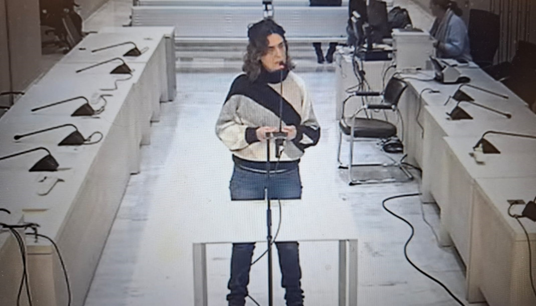 Archivo - Iratxe Sorzabal, exjefa de ETA, en un juicio ante la Audiencia Nacional el 18 de marzo de 2025.