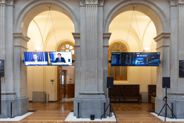 Archivo - Interior del edificio de la bolsa, a 7 de enero de 2026, en Madrid (España).