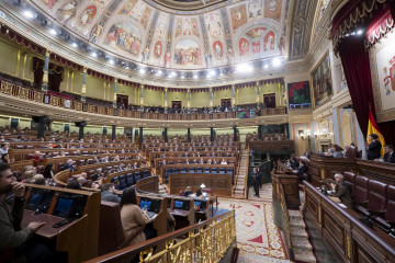 Hemiciclo durante una sesión plenaria, en el Congreso