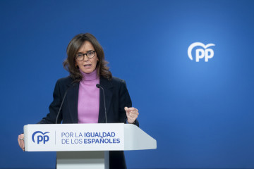 Archivo - La vicesecretaria de Sanidad y Política Social del PP, Carmen Fúnez, durante una rueda de prensa posterior a la reunión del Comité de Dirección del Partido Popular, en la sede nacional 
