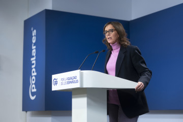 Archivo - La vicesecretaria de Sanidad y Política Social del PP, Carmen Fúnez, durante una rueda de prensa posterior a la reunión del Comité de Dirección del Partido Popular, en la sede nacional 