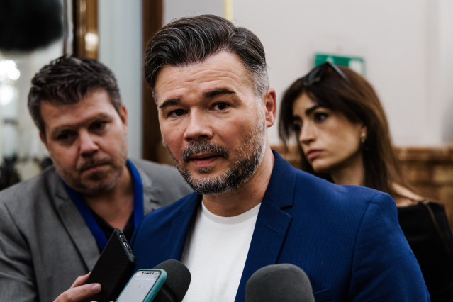 Archivo - El diputado de ERC Gabriel Rufián.