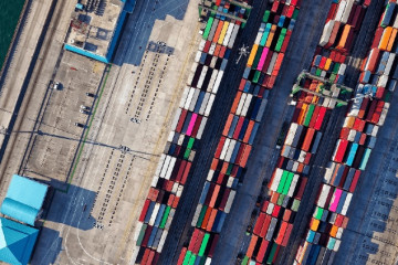 Archivo - Puerto de mercancías.