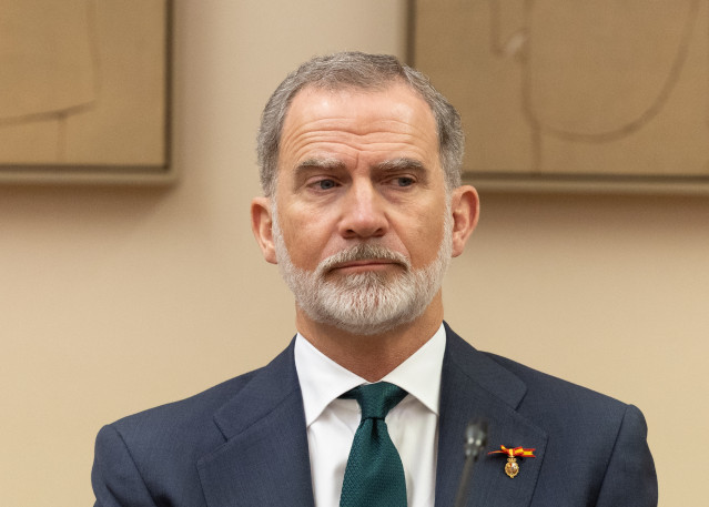 Archivo - El Rey Felipe VI durante un acto conmemorativo por el ‘Día Internacional del Pueblo Gitano’, en el Congreso de los Diputados.