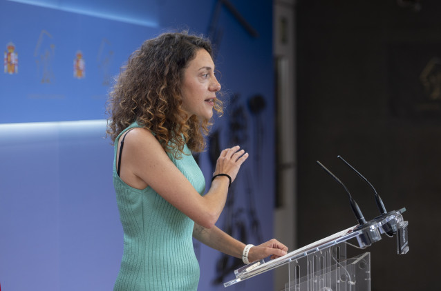 Archivo - La diputada de Sumar en el Congreso Aina Vidal durante una rueda de prensa posterior a la Junta de Portavoces,  a 2 de septiembre de 2025, en Madrid (España).