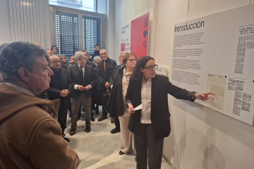 La abogada Carmen Ladrón de Guevara, en la inauguración de la exposición sobre el GRAPO en el Ateneo de Madrid