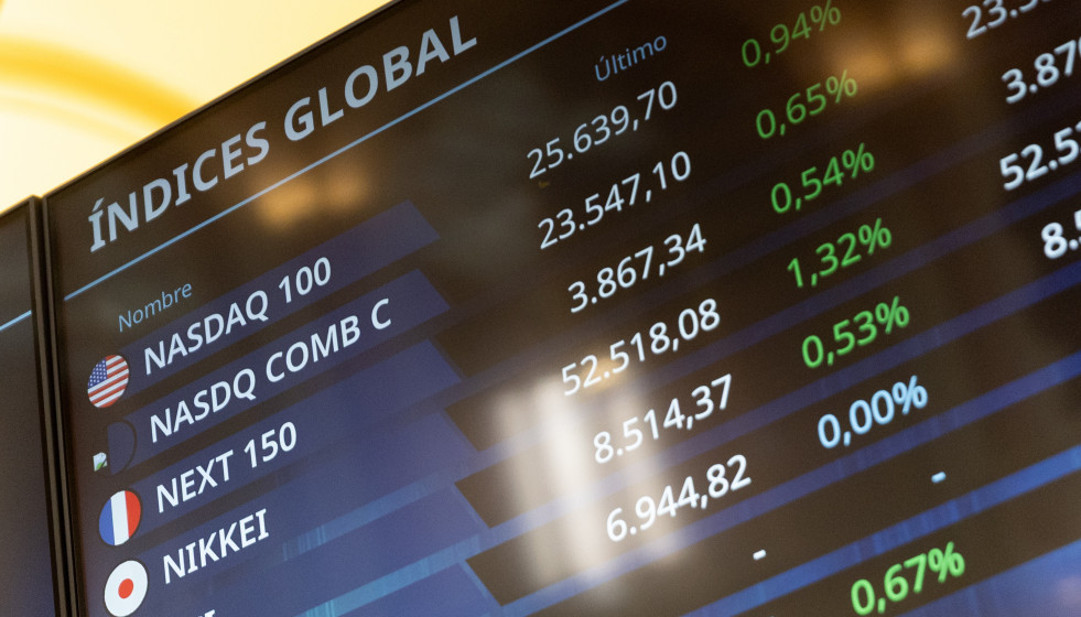 Archivo - Interior del edificio de la bolsa, a 7 de enero de 2026, en Madrid (España).