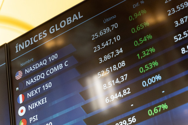 Archivo - Interior del edificio de la bolsa, a 7 de enero de 2026, en Madrid (España).