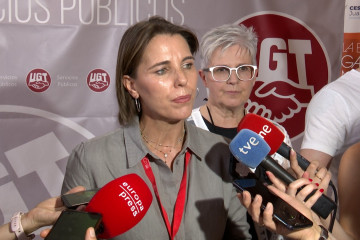 Archivo - La secretaria general de UGT Servicios Públicos, Isabel Araque.