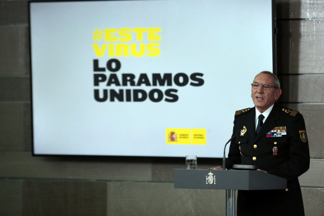 Archivo - El director adjunto operativo (DAO) de la Policía, José Ángel González, interviene en la comparecencia para informar sobre los datos actualizados del coronavirus