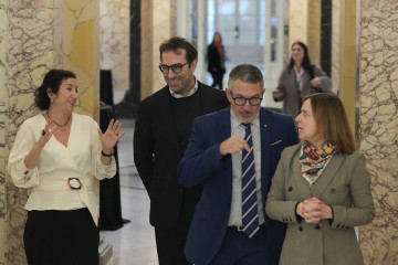 El ministro de Economía Carlos Cuerpo preside el Consejo Interterritorial de Internacionalización, en el Palau Pedralbes de Barcelona.