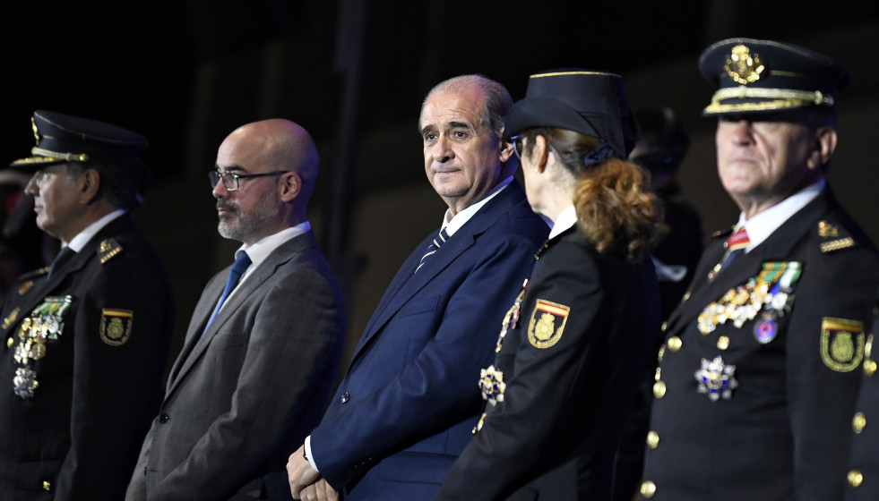 Archivo - El director general de la Policía, Francisco Pardo Piqueras, preside el acto del Día de la Policía de la Jefatura Superior de Madrid, en el Recinto Ferial IFEMA, a 4 de octubre de 2024, e