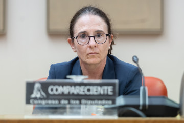 Archivo - La directora del Departamento de Seguridad Nacional del Gabinete de la Presidencia del Gobierno, Loreto Gutiérrez Hurtado, comparece en la Comisión Mixta de Seguridad Nacional, en el Congr