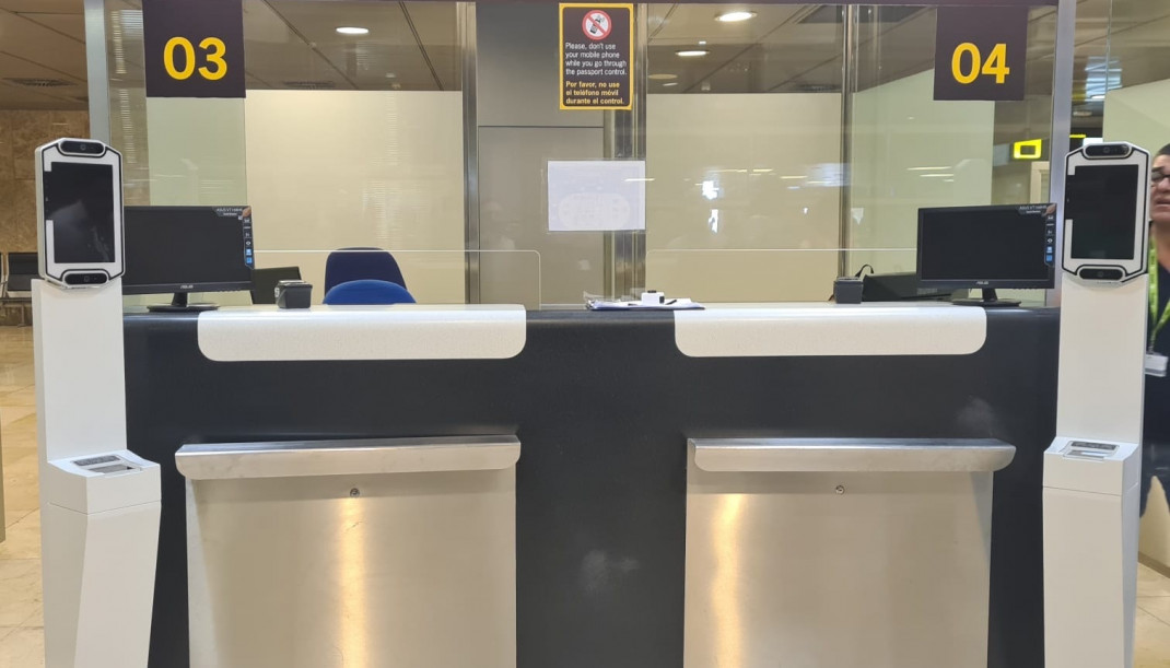 Sistema europeo de control fronterizo biométrico en España.