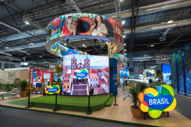 Stand de Brasil en la BTL.