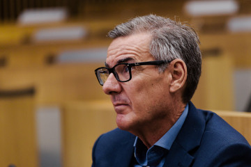 Archivo - El presidente de la CNMV, Carlos San Basilio, inaugura una jornada DE APIE junto con CEOE y Dircom, en la sede de la CEOE, a 15 de septiembre de 2025, en Madrid (España). La jornada tiene c