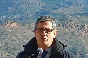 El ministro de la Presidencia, Justicia y Relaciones con las Cortes, Félix Bolaños, en el Parador de Lorca