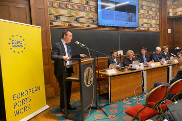 .El Presidente De Puertos Del Estado, Gustavo Santana, En La Presentación Del Informe.