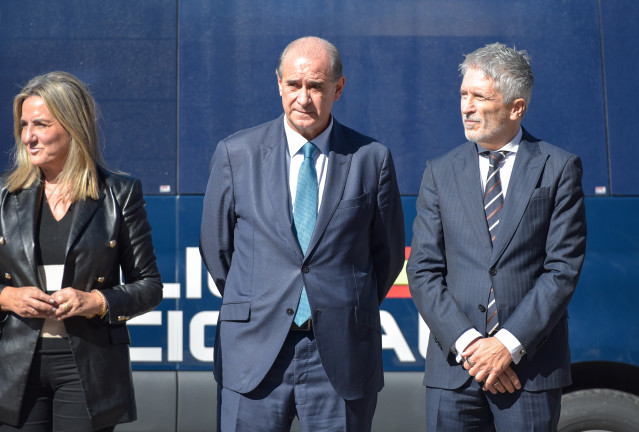 Archivo - El director general de la Policía, Francisco Pardo, y el ministro del Interior, Fernando Grande-Marlaska, en un acto institucional