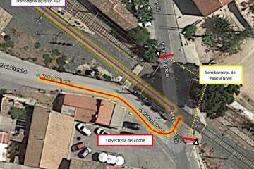 Archivo - Croquis del accidente realizado por la Comisión de Investigación de Accidentes ferroviarios (CIAF)