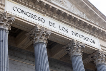 Fachada del Congreso de los Diputados, a 5 de febrero de 2026, en Madrid (España).