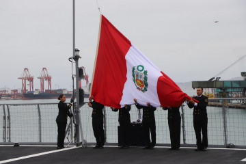 Archivo - Bandera de Perú.