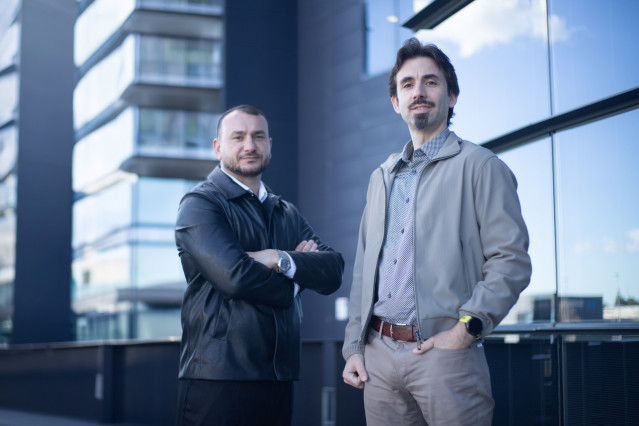 Archivo - Los confundadores y coCEOs de Bit2Me, Andrei Manuel y Leif Ferreira.