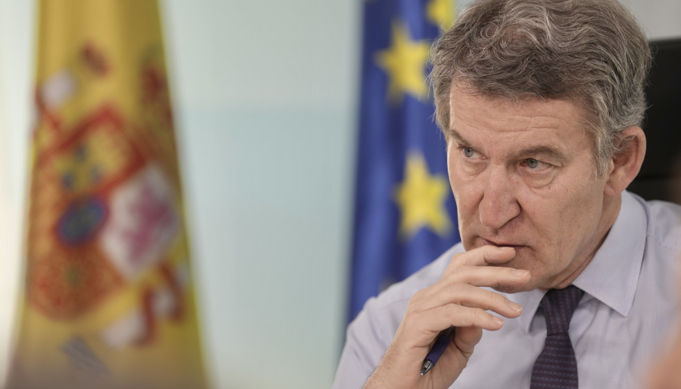 El Presidente del PP, Alberto Núñez Feijóo.